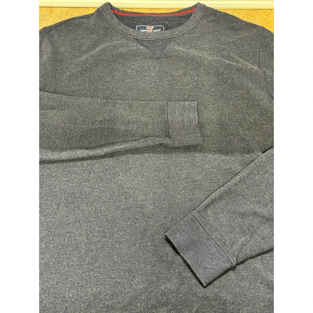 Vineyard Vines Long Sleeve Crewneck Pullover Top Mens Med Nautical Navy Preppy